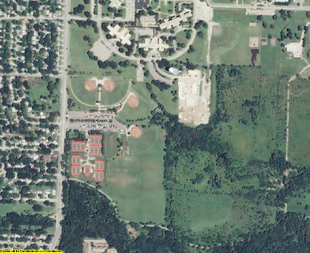 Shawnee County, KS aerial photography detail