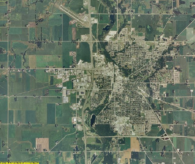 Steele County, Minnesota aerial photography