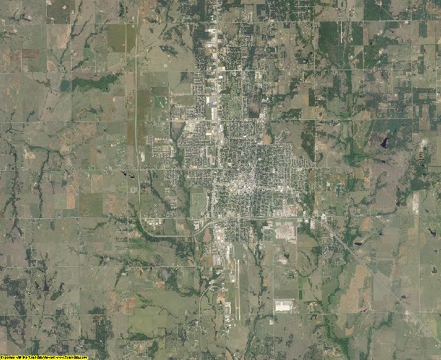 Stephens County, Oklahoma aerial photography