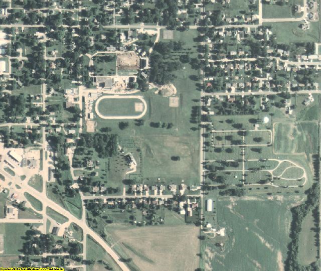 Tama County, IA aerial photography detail