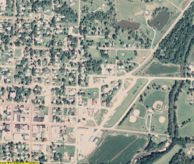 Taylor County, IA aerial photography detail