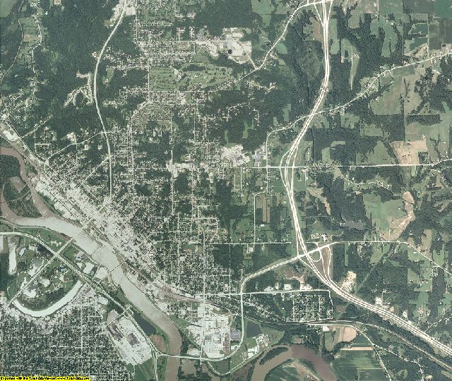 Wapello County, Iowa aerial photography