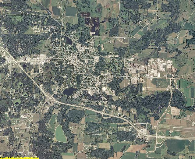 Waupaca County, Wisconsin aerial photography