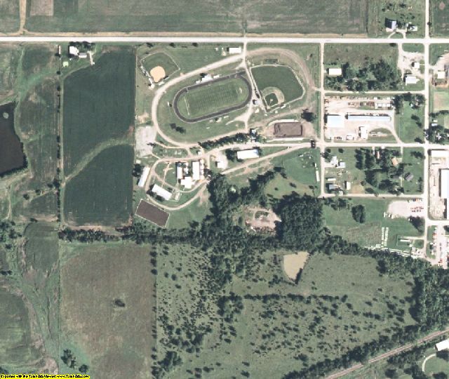 Wayne County, IA aerial photography detail