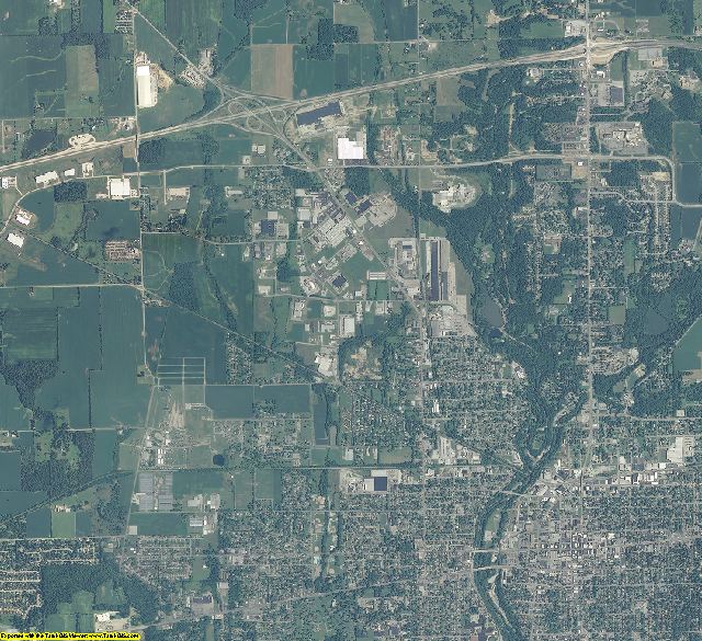 Wayne County, Indiana aerial photography