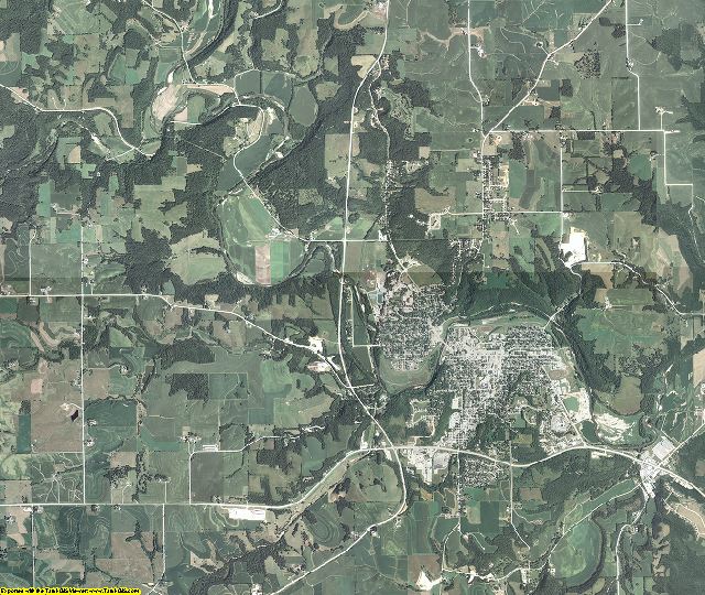 Winneshiek County, Iowa aerial photography