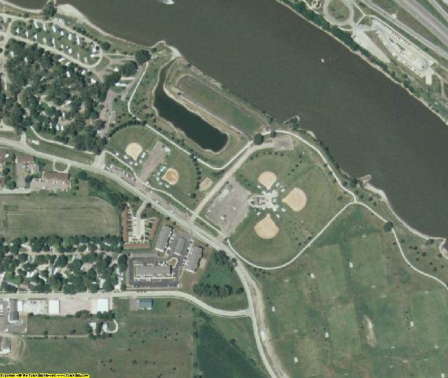 Woodbury County, IA aerial photography detail