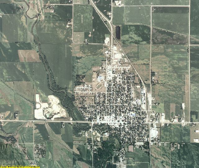 Worth County, Iowa aerial photography