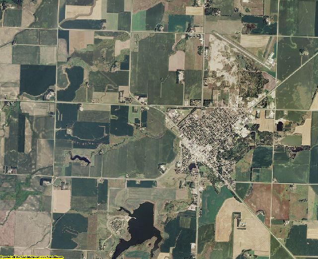 Yellow Medicine County, Minnesota aerial photography