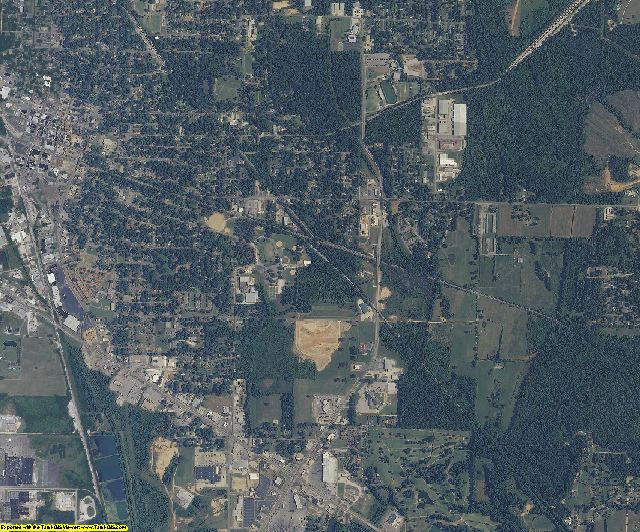Alcorn County, Mississippi aerial photography