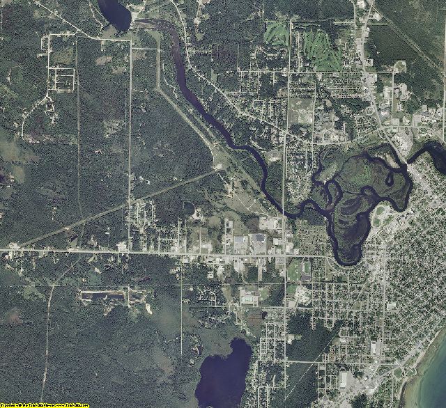 Alpena County, Michigan aerial photography