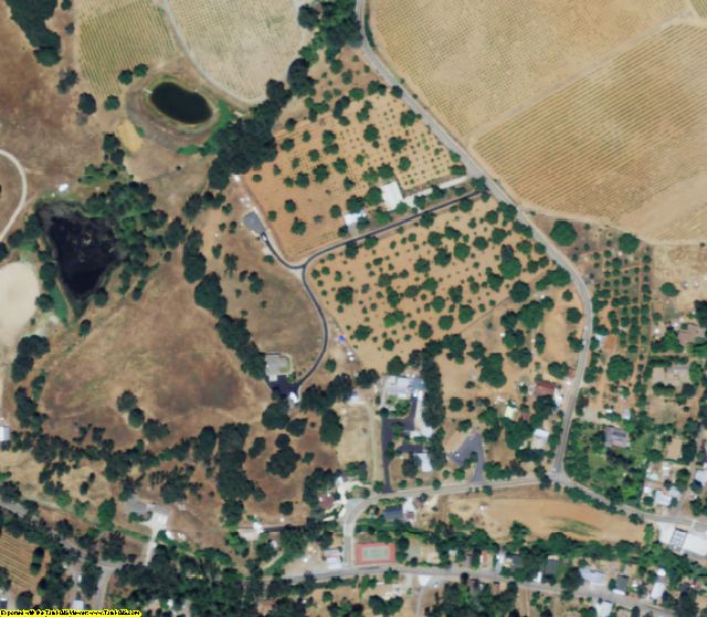 Amador County, CA aerial photography detail