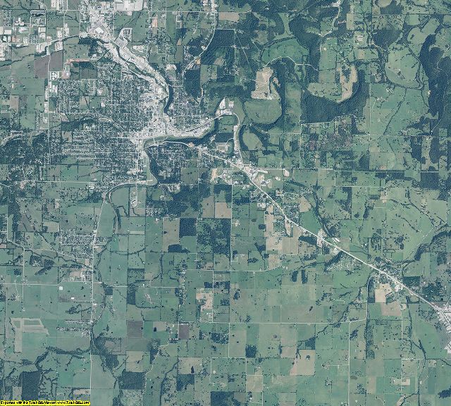 Boone County, Arkansas aerial photography