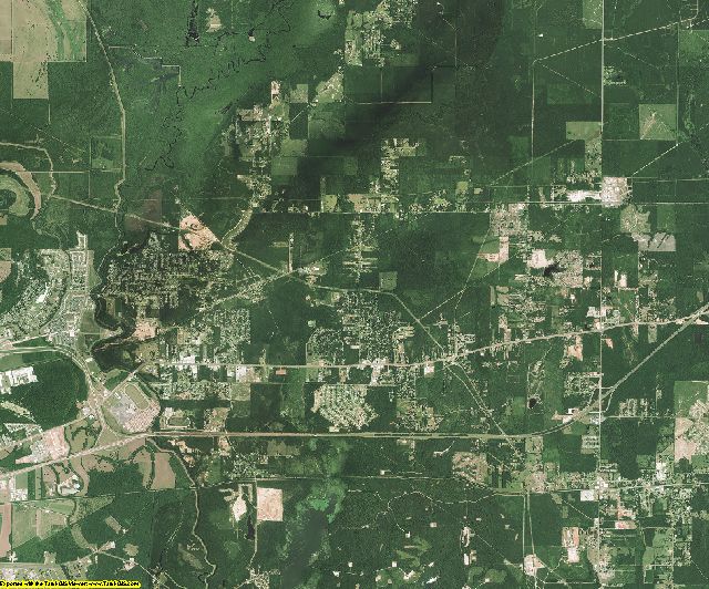 Bossier County, Louisiana aerial photography