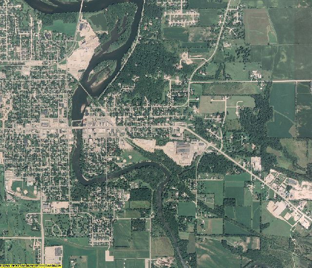 Bremer County, Iowa aerial photography