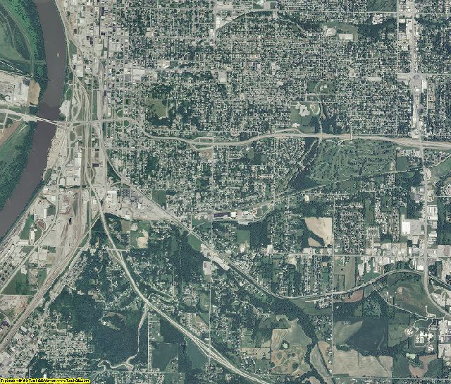 Buchanan County, Missouri aerial photography