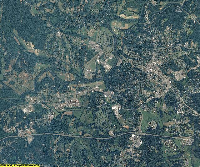 Burke County, North Carolina aerial photography