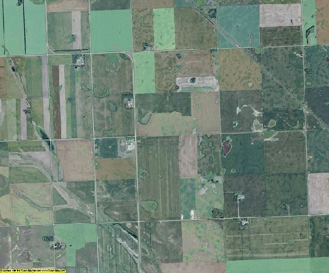 Burke County, North Dakota aerial photography