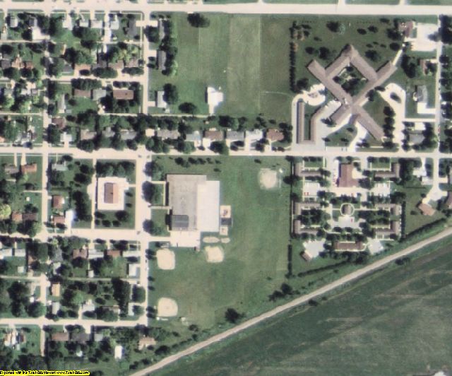 Calhoun County, IA aerial photography detail