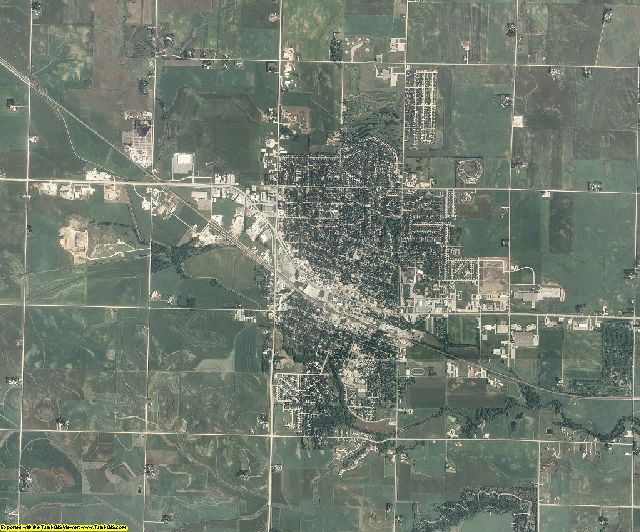 Carroll County, Iowa aerial photography