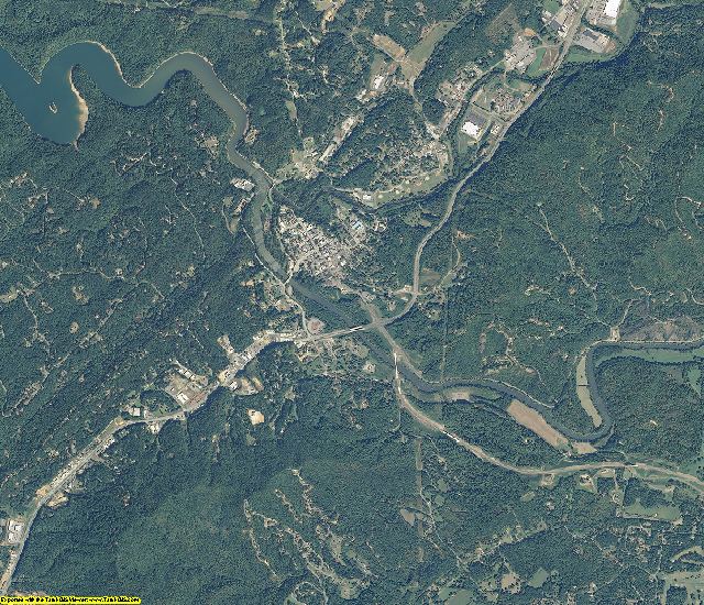 Cherokee County, North Carolina aerial photography