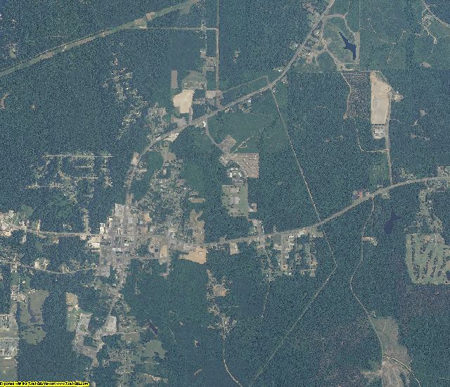Choctaw County, Alabama aerial photography