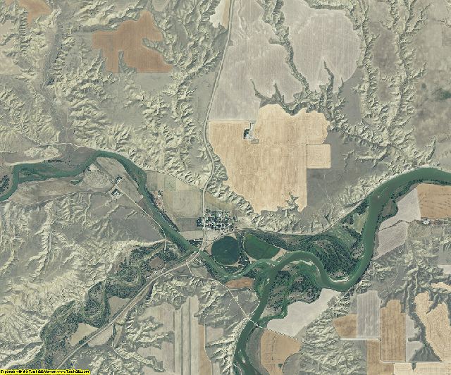 Chouteau County, Montana aerial photography
