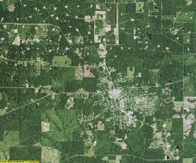 Claiborne County, Louisiana aerial photography