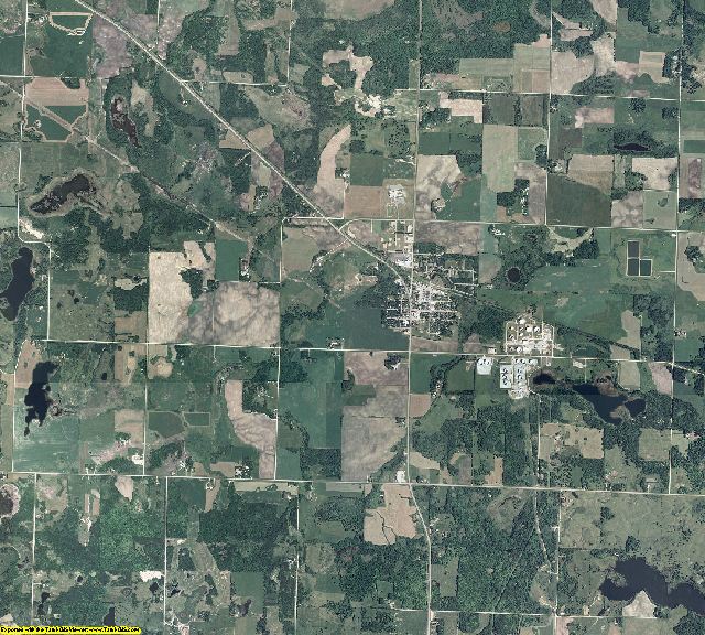 Clearwater County, Minnesota aerial photography