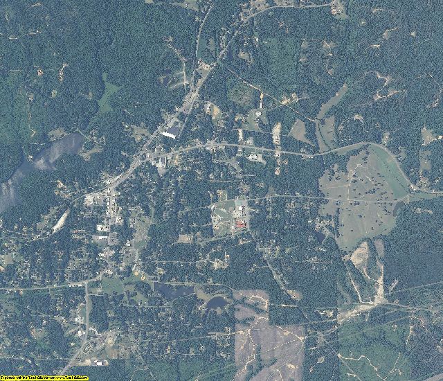 Cleburne County, Alabama aerial photography