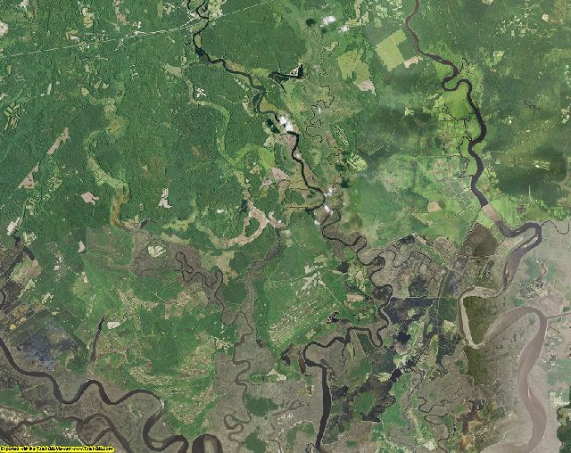 Colleton County, South Carolina aerial photography