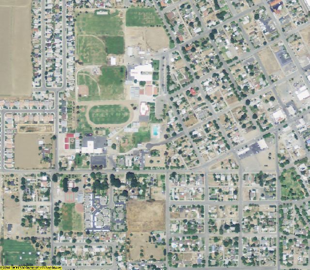Colusa County, CA aerial photography detail