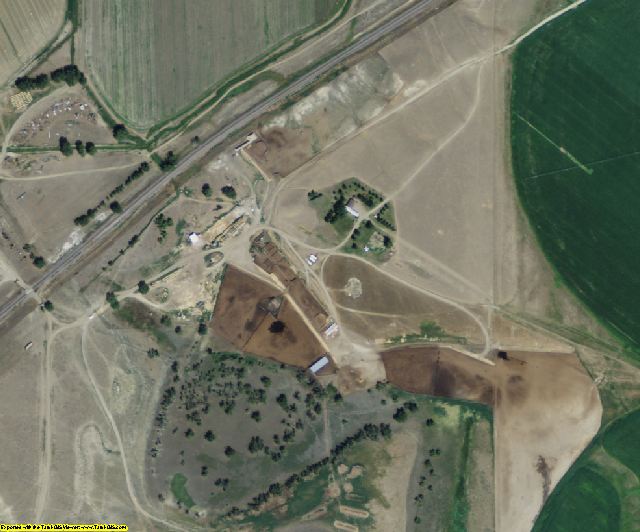 Dawson County, MT aerial photography detail