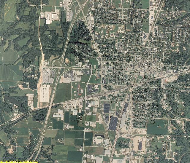 Effingham County, Illinois aerial photography