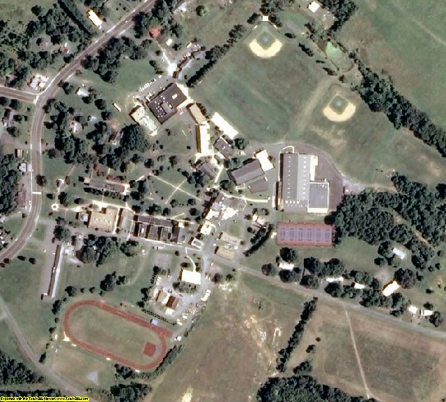 Fluvanna County, VA aerial photography detail