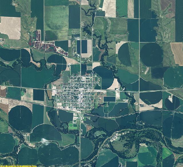 Furnas County, Nebraska aerial photography