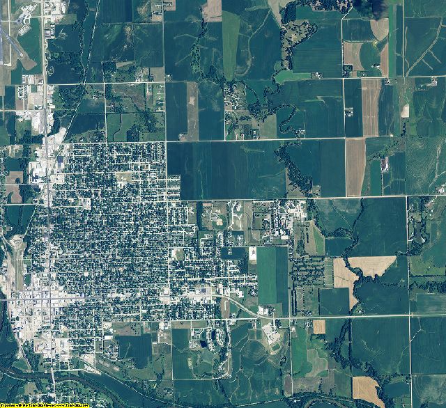 Gage County, Nebraska aerial photography