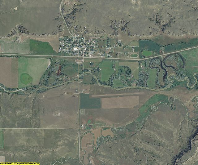Golden Valley County, Montana aerial photography