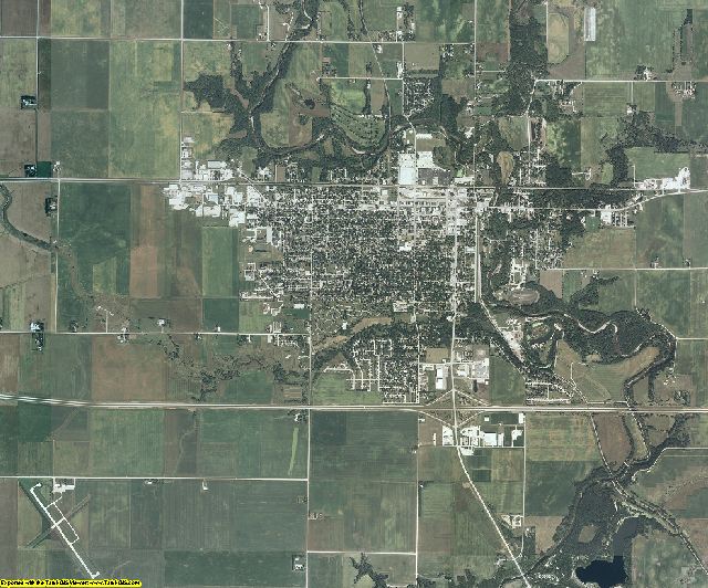 Hamilton County, Iowa aerial photography