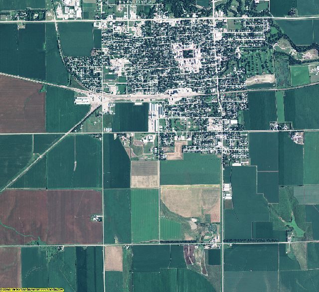 Hamilton County, Nebraska aerial photography
