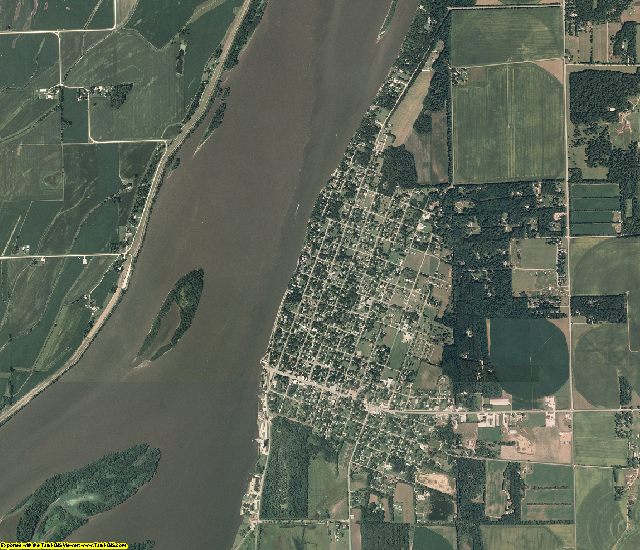 Henderson County, Illinois aerial photography