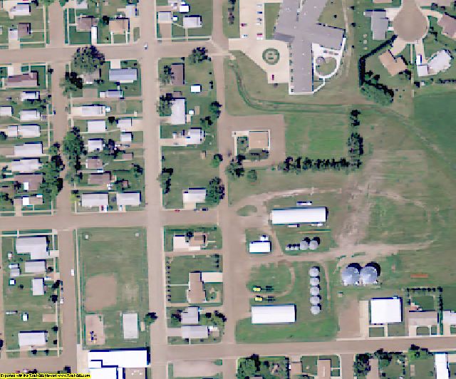 Hettinger County, ND aerial photography detail