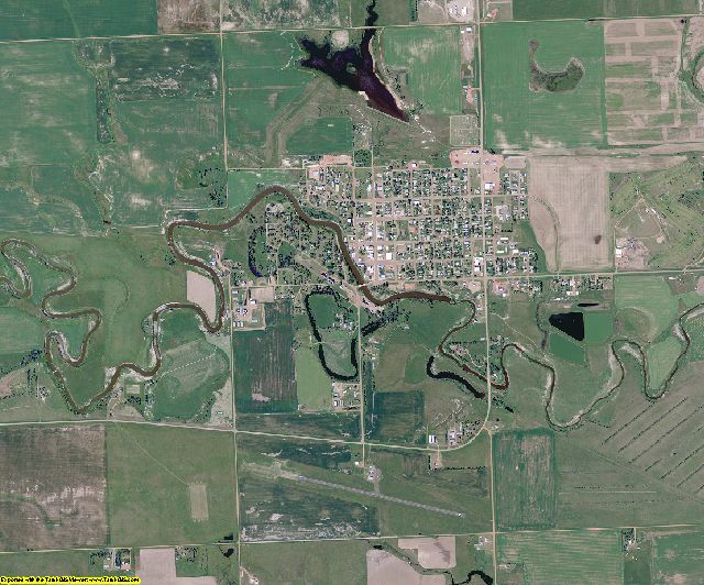 Hettinger County, North Dakota aerial photography