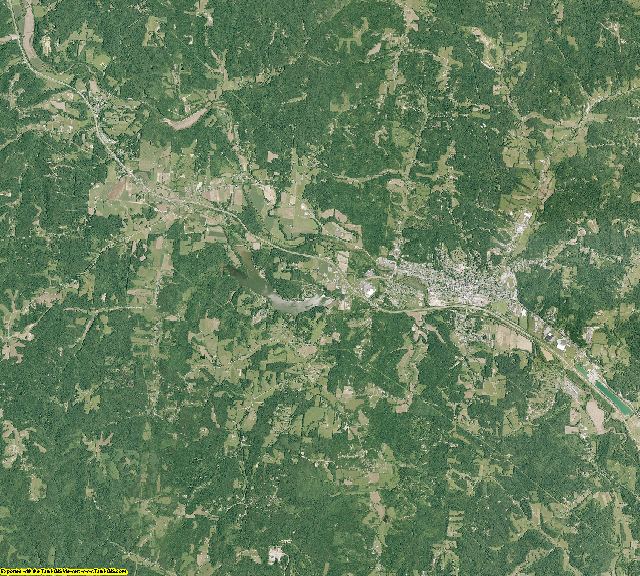 Hocking County, Ohio aerial photography