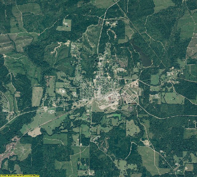 Howard County, Arkansas aerial photography
