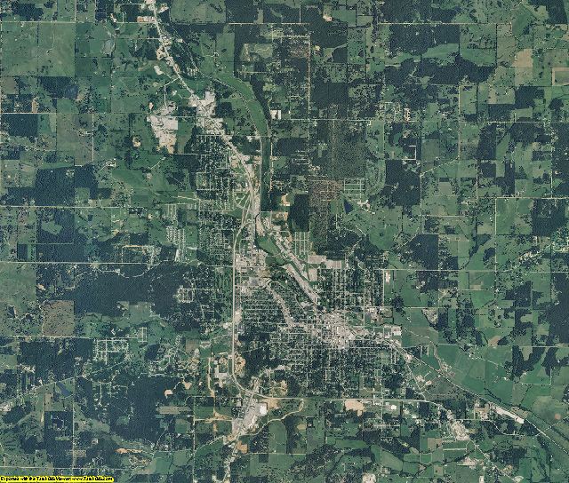 Howell County, Missouri aerial photography