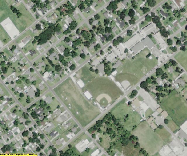 Iberville County, LA aerial photography detail
