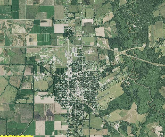 Jefferson Davis County, Louisiana aerial photography