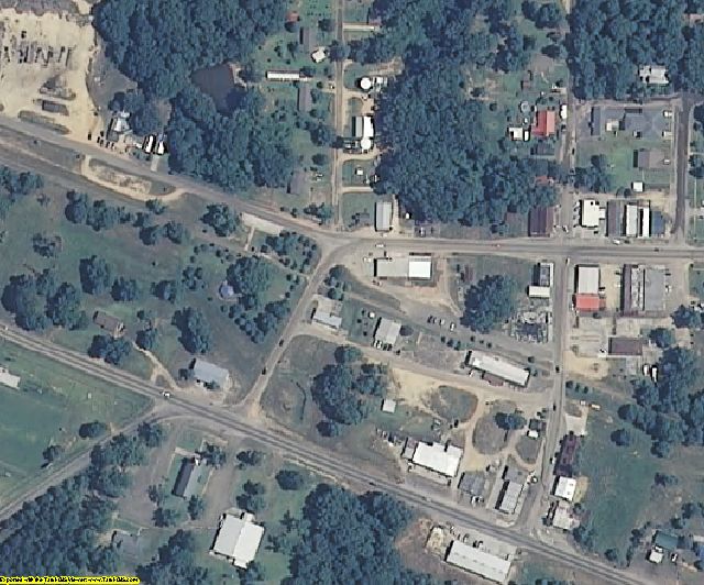 Jefferson Davis County, MS aerial photography detail
