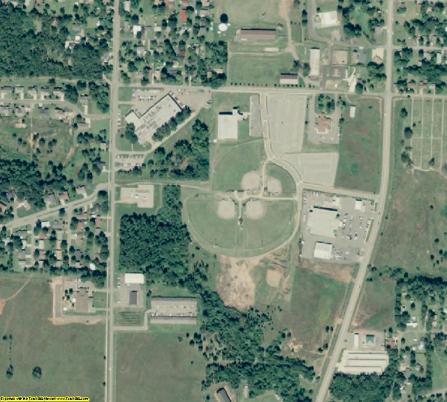 Johnson County, AR aerial photography detail